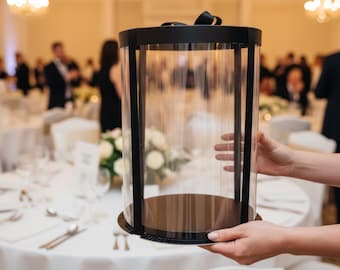 15 Pack Tall Clear Cake Boxes -10” x 12.5” Display Cake Boxes with Lid for Bakeries & High-Volume Baking