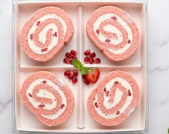 Dessert Boxes with Inserts Clear Window Cookie Brownie Donut Box 4 Compartment Bakery Box Macaron Treat Packaging Gift Box Set of 5