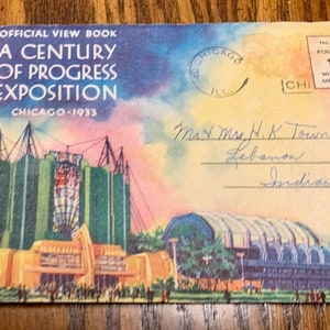 A Century of Progress Exposition Chicago 1933 Official View Book World&#39;s Fair