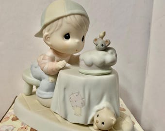 Precious Moments "Well Blow Me Down" Birthday Figurine (Retired 1997)