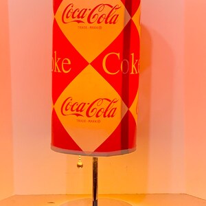 Vintage Coca Cola Lamp, Coke Bank, Cast Iron Door Handle & Figurine