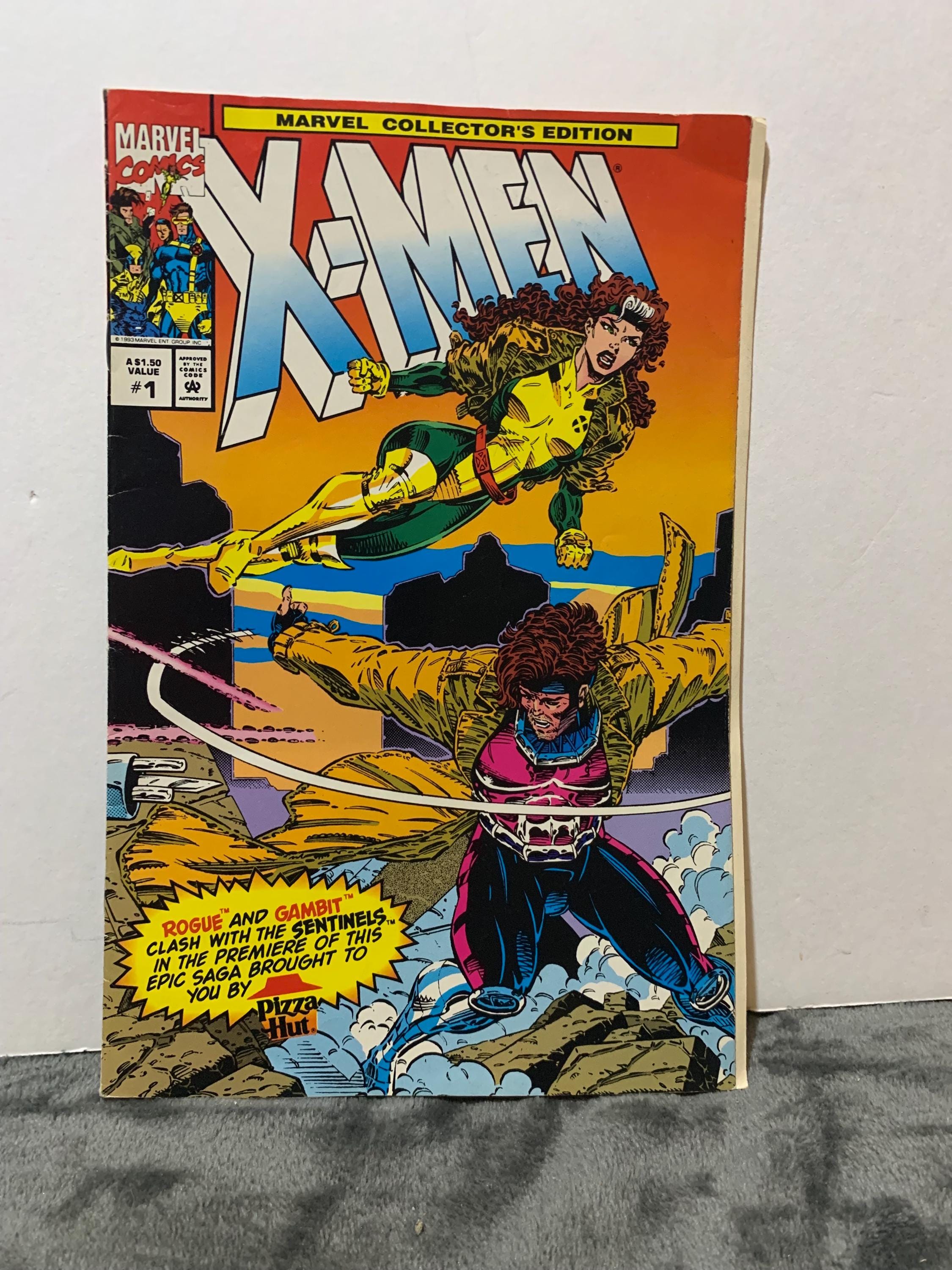 1990s X Men Pizza Hut 5 Promo Comic Books Issues 1, 3 and 4 - Etsy