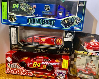 Bill Elliott Diecast Car & Hauler Collection: Thunderbat, McDonald's, Amoco