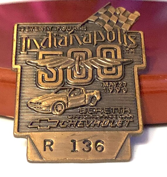 Indianapolis Motor Speedway Credential Pin From 74th Running