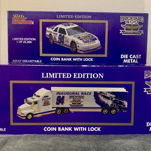 Brickyard 400 Coin Banks, Race Programs & Ticket Ephemera