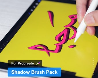 Arabic Calligraphy Shadow Brushes For Procreate