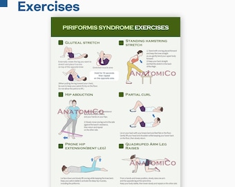 Piriformis Syndrome Rehab Exercises | Physical Therapy Guide (Instant Download)