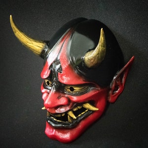 Hannya mask, Japanese warrior mask, Japanese Demon Oni mask