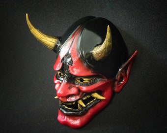 Hannya mask, Japanese warrior mask, Japanese Demon Oni mask