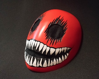 Máscara de sonrisa de diablo rojo