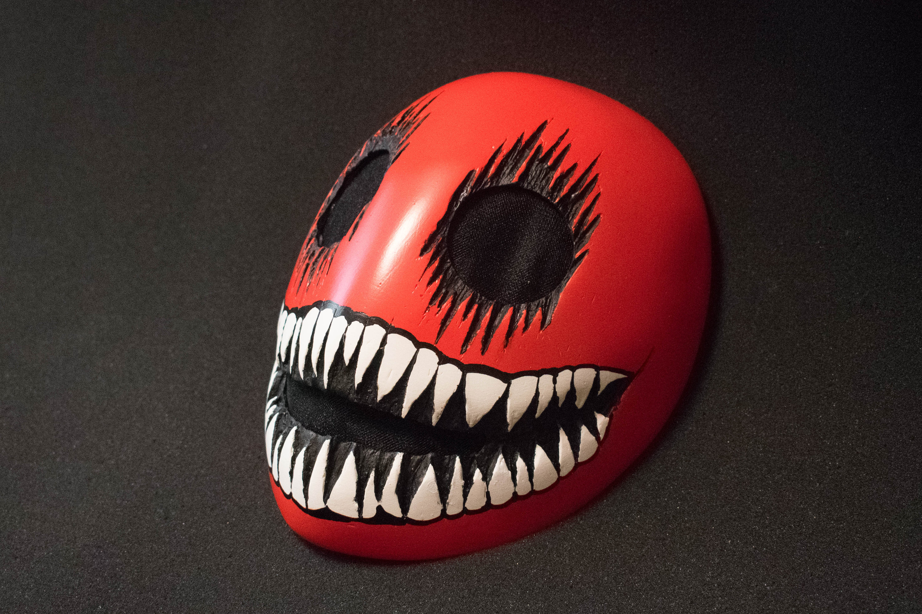 RARE!! Kagetane Hiruko Black Bullet Mask Wooden Mask Cosplay