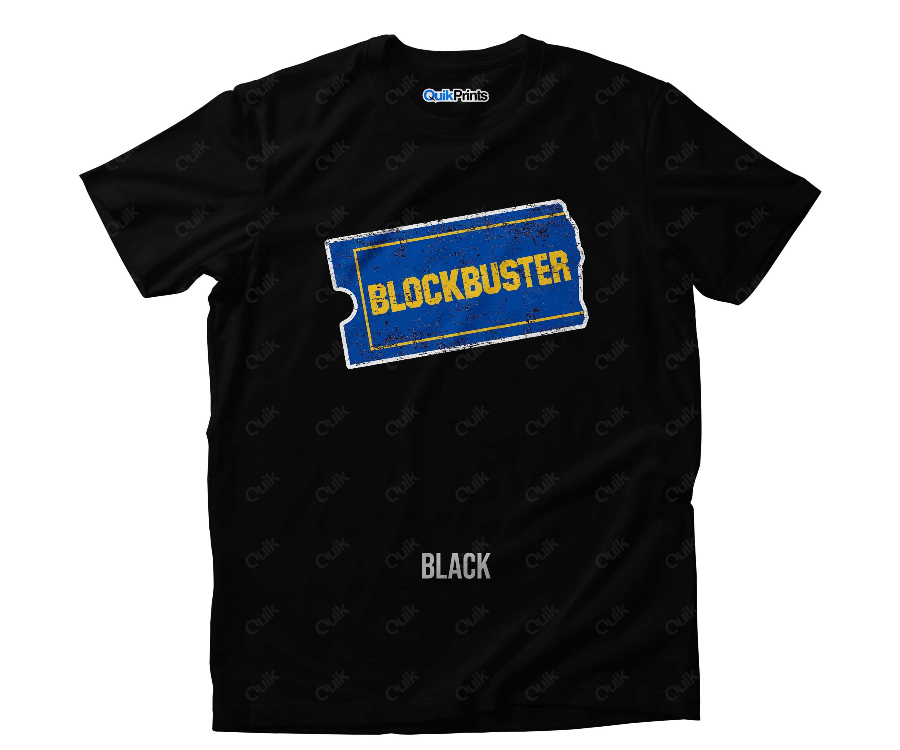 BLOCKBUSTER VIDEO Tシャツ ホワイト vintage USA Blockbuster Video Be Kind Rewind Logo Classic style White T