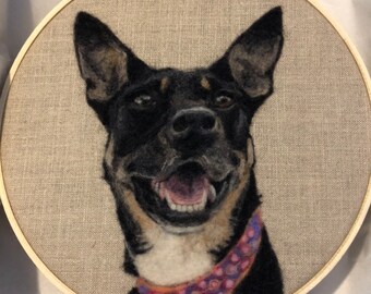 Custom Needle Felted Pet Portraits