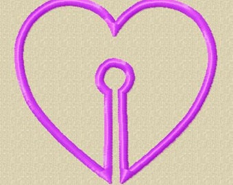 Heart G-Tube Pad (3 inches) design - 4x4