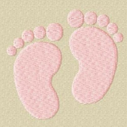Baby Feet Embroidery Design. Machine Embroidery Design. Mini Etsy