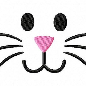 Bunny/Rabbit Face design - 4x4 hoop (4 sizes)