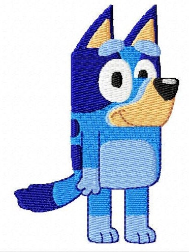 Blue-y Machine Embroidery Design (fill stitch) | 4x4 hoop size | All …