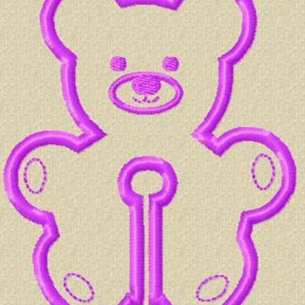 Teddy Bear G-Tube Pad (3 inches) design - 4x4