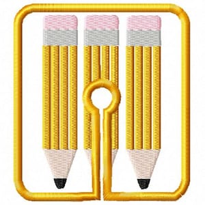 Pencil G-Tube Pad design - 4x4 hoop