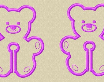 Teddy Bear G-Tube Pads (3 inches) (2 per frame) design - 5x7