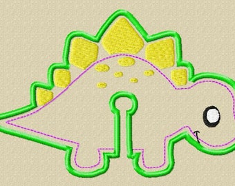 Dinosaur G-Tube Pad design - 4x4 hoop