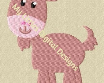 Goat design - 4x4 hoop (fill stitch)
