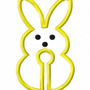 Marshmallow Bunny / Peep G-Tube Pad design - 4x4