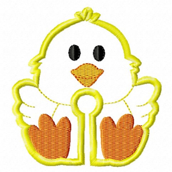 Baby Chick G-Tube Pad design - 4x4 hoop