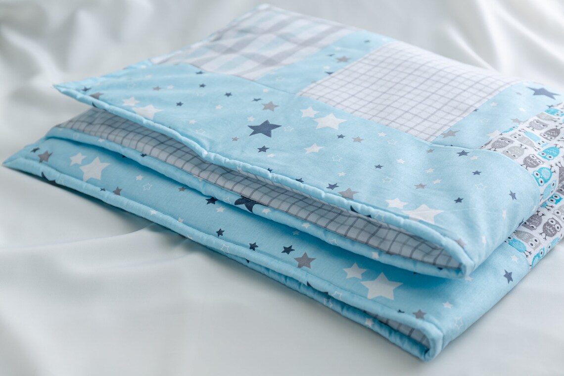 Soft flannel newborn baby boy blanket/crib with owl/Infant Etsy