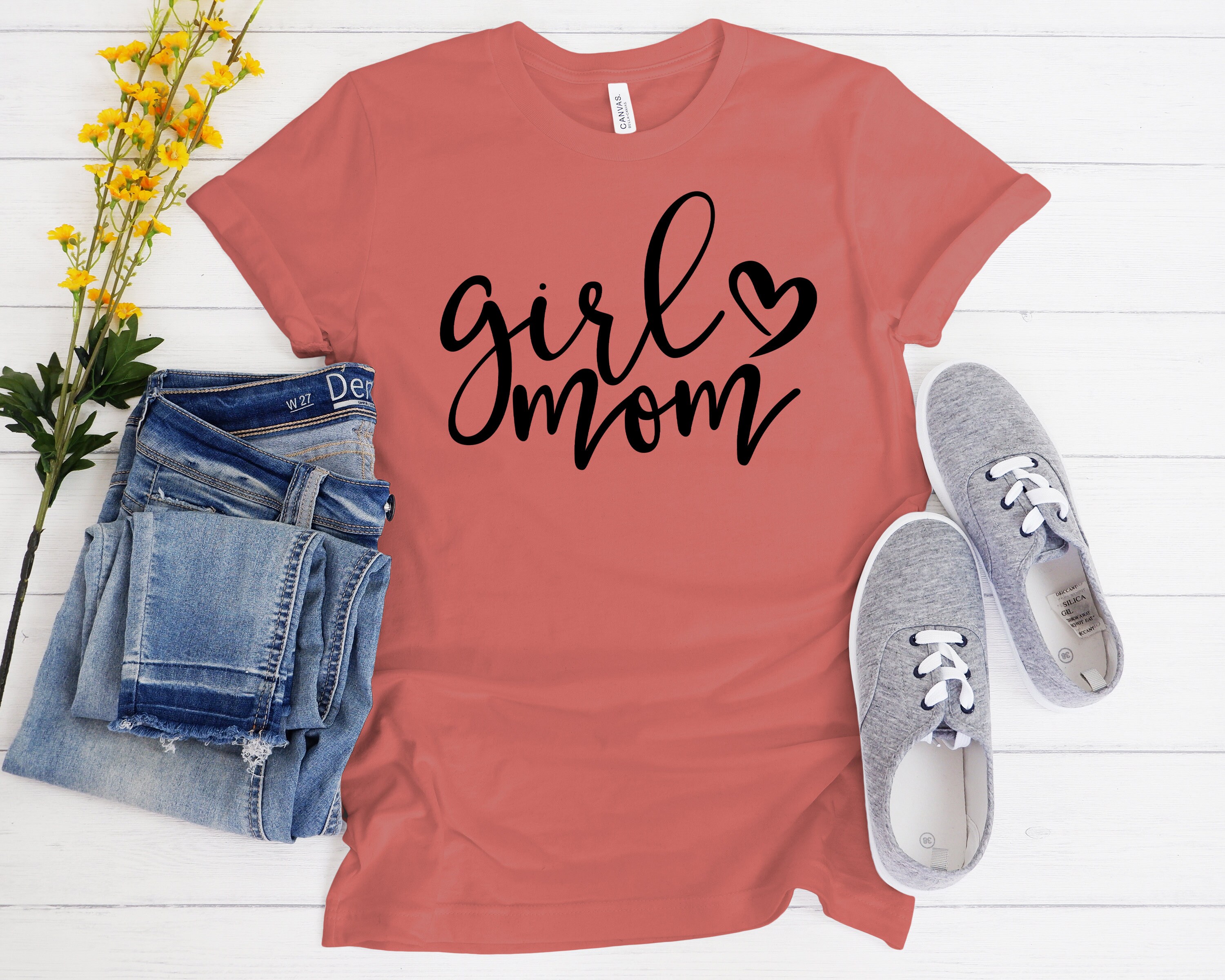 Girl Mom Shirt Momma Shirt Tshirt Womens Shirt Perfect Etsy