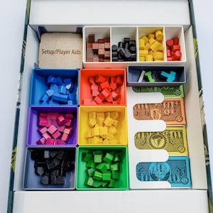 Power Grid/Power Grid Deluxe Board Game Insert Organzier Trays