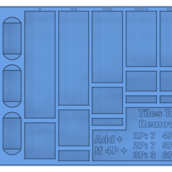 STL/3MF File to 3D print Deep Dive Board Game Insert Organizer Dual Color Option