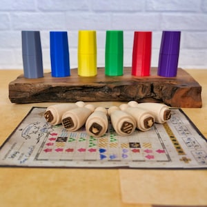 Stamps Set for Cartographers Game with 3D-Printed Cases