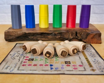 Individual Stamps for Cartographers Game with 3D-Printed Cases