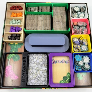 Succulent Board Game Insert/Organizer