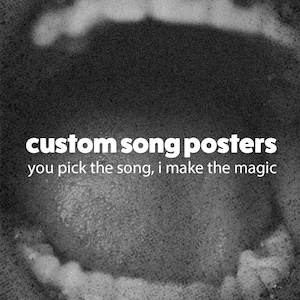 Custom Music Poster | Personalized Song Lyric Print
