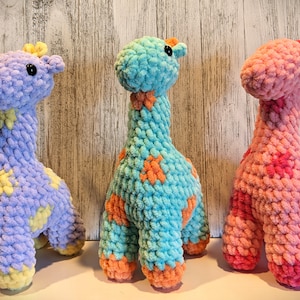Giraffe Plushie, Stuffed Giraffe, Chunky Yarn Giraffe, Stuffed Animal, Animal Plushie, Baby Giraffe, Crocheted Plushie Animal