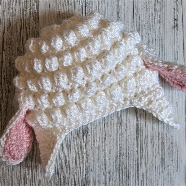 Lamb hat, Lamb Photo Prop, Infant Lamb Hat, Crocheted Lamb Hat, Handmade Lamb Hat, Newborn Lamb Hat, Costume Lamb Hat, Baby Lamb Hat