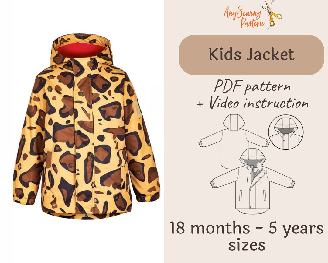 Spring Kids Jacket Sewing Pattern PDF / Sewing Tutorial / - Etsy
