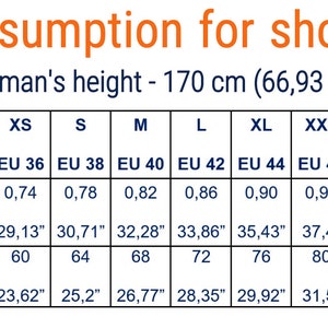 May include: A chart showing fabric consumption for shorts in meters and inches. The chart is divided into columns for different sizes, from XXS to 6XL, and rows for main fabric and elastic. The chart also includes the fabric width, which is 1.4 meters or 55.12 inches. The chart is for a woman's height of 170 cm or 66.93 inches.