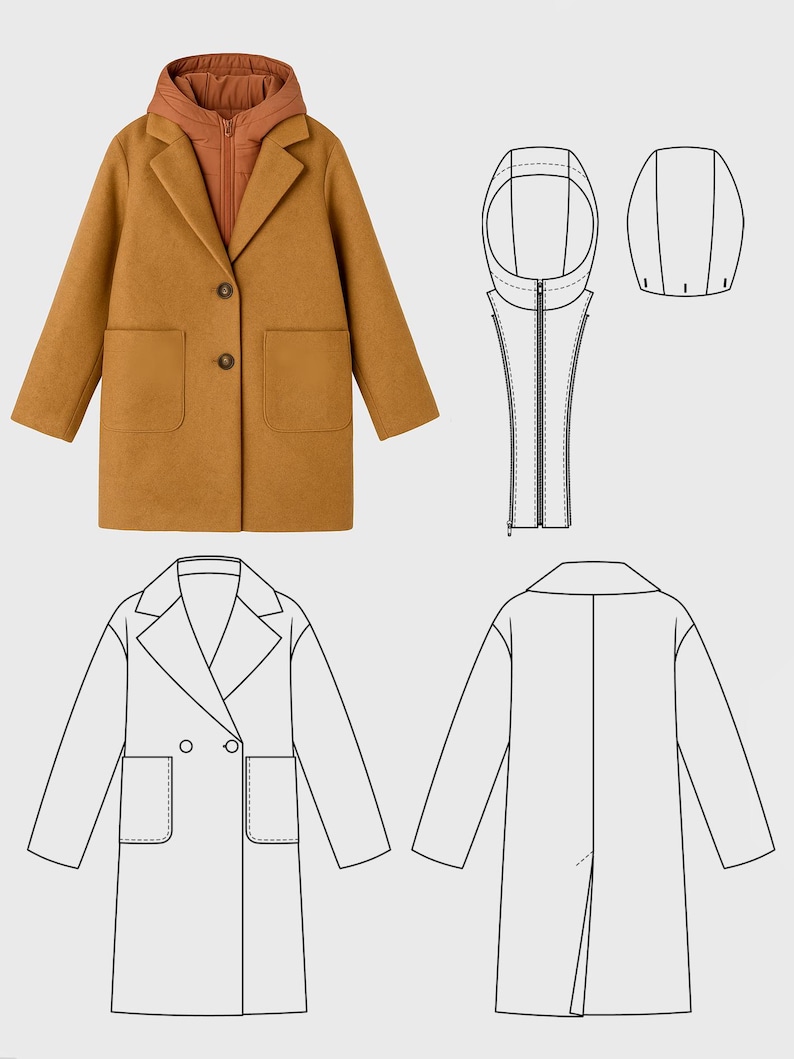 Kids Coat PDF Sewing Pattern – Sizes 7-14 Years + Video Sewing Tutorial

Sew a stylish and warm coat for your child with this easy-to-follow Kids Coat PDF Sewing Pattern! Designed for children aged 7 to 14 years, this pattern includes all necessary sizes and comes with a step-by-step video tutorial, making it beginner-friendly. Perfect for cozy outerwear made from wool, softshell, or rainproof fabrics. Print at home (A4/US Letter) or in A0 format.