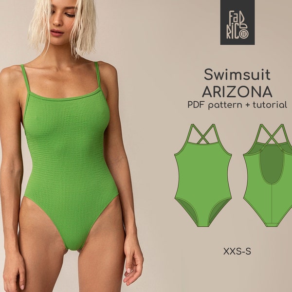 Make Your Own Designer Swimwear with Our Easy-to-Follow Swimwear Pattern PDF for Women in Sizes XXS, XS and S