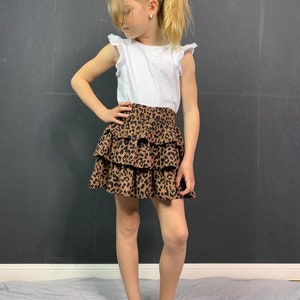 Kid's Flounce Skirt PDF Sewing Pattern For Ages 7-10 image 5