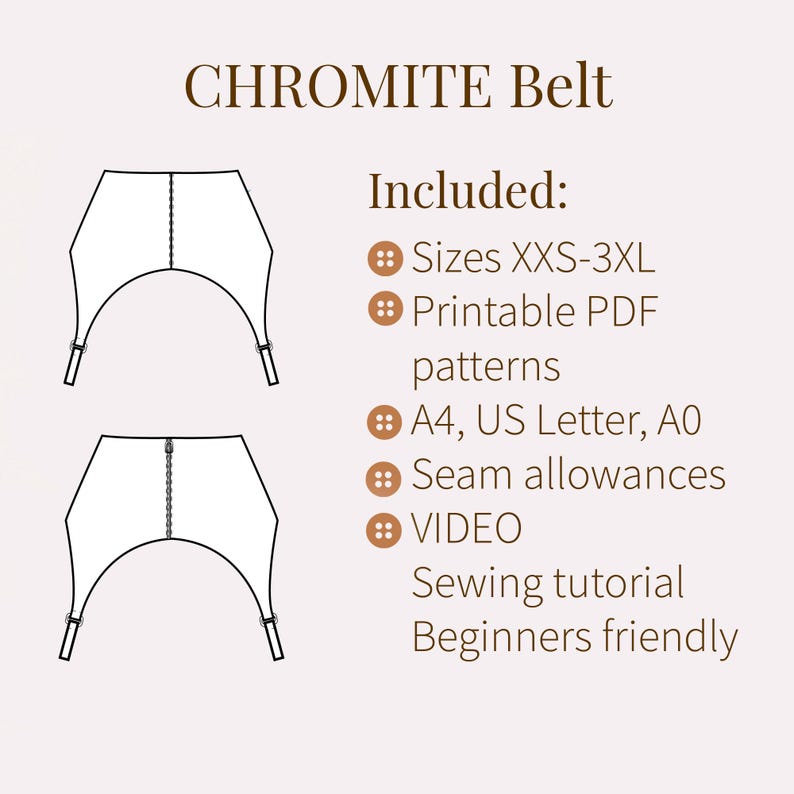 Basque Cowbell Pattern Basque Corset Belt Sewing Pattern + Video Tutorial/ Sizes XXS-3XL - Etsy