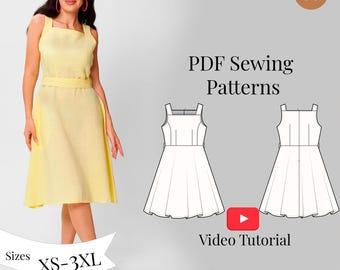 Naaipatroon Cottagecore-jurk + videotutorial