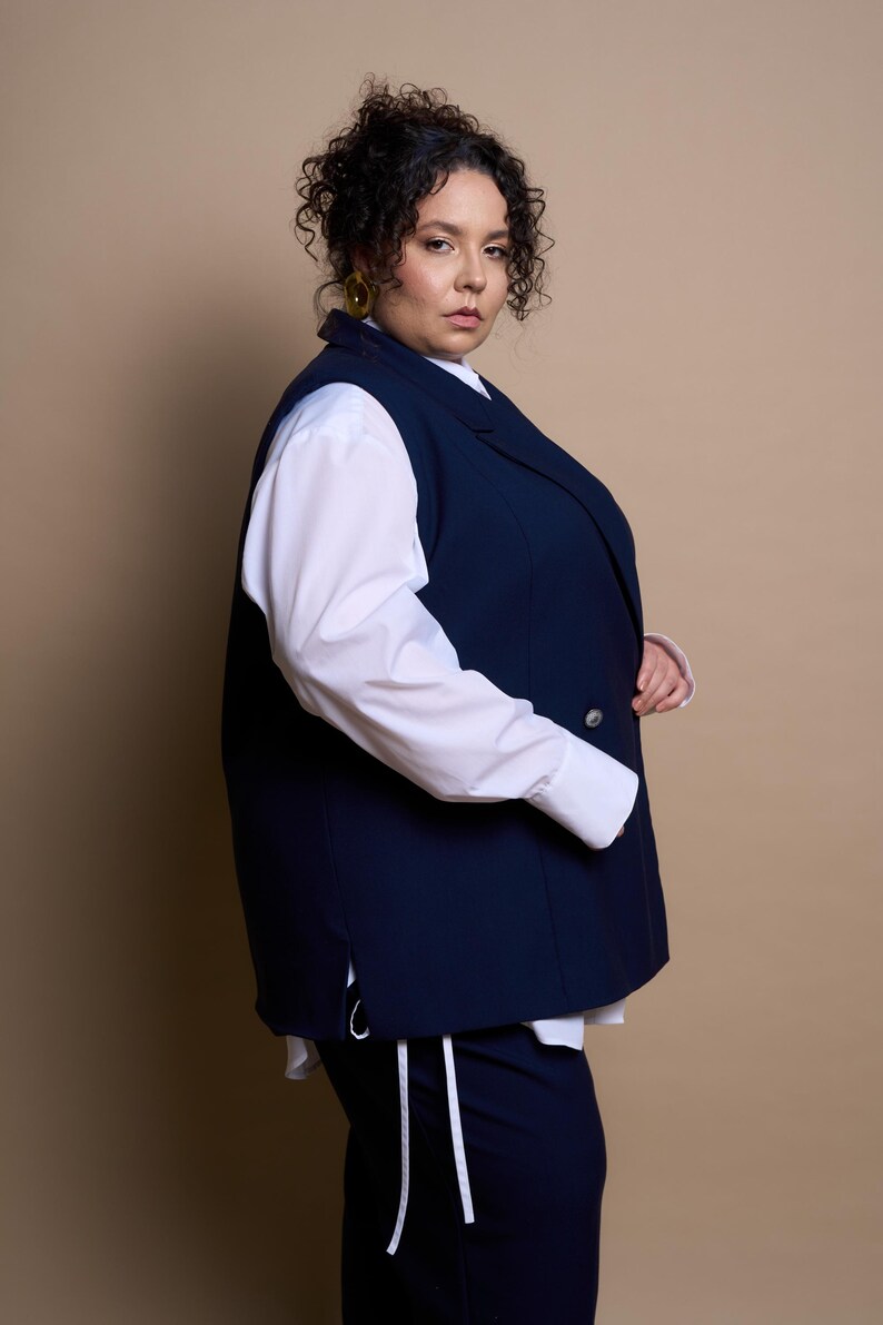 Plus Size Women’s Vest Sewing Pattern: Curvy Women (PDF Pattern + Video ...