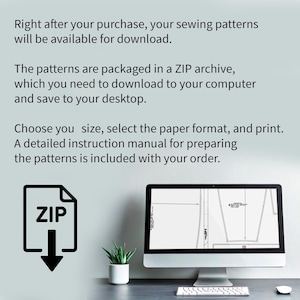 ✨ Sizes included: XXS to 3XL
📥 Instant download – includes A4, US Letter & A0 formats
🎥 Step-by-step video tutorial makes sewing easy
🧵 Great for beginners and experienced sewists
🌿 Best for linen, cotton, or lightweight natural fabrics

Whether you're creating a minimalist capsule wardrobe or adding a handmade touch to your outfits, this linen shirt pattern helps you make a timeless and versatile staple at home.