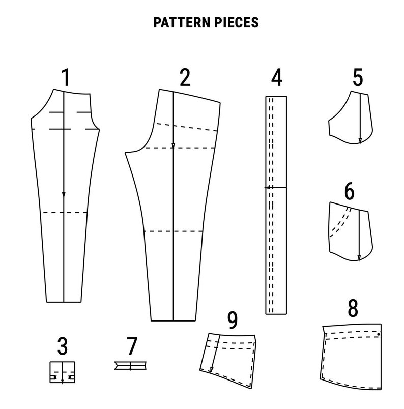 Maternity Pants PDF Sewing Pattern | Sizes S–3XL 
Sew comfortable maternity pants with a high over-the-belly waistband, an adjustable drawstring, and a relaxed tapered leg. Designed to stretch and support your growing bump through every stage of pregnancy, these pants stay comfortable from the first trimester to the last.

With a full step-by-step video tutorial included, you'll get a clean, professional finish — even as a beginner.