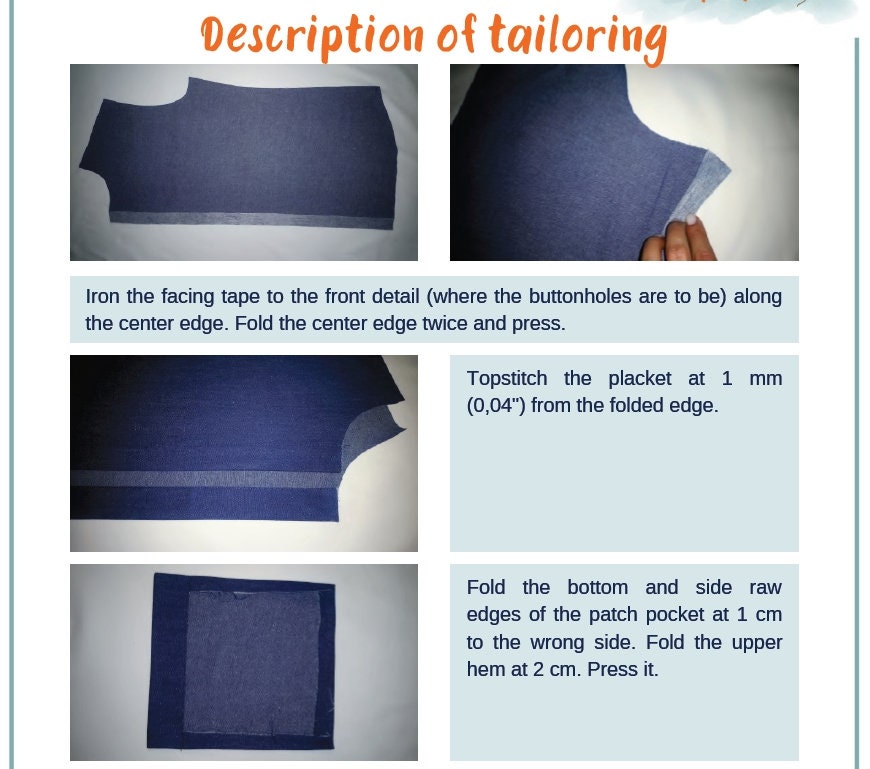 Men's Shirt Sewing Pattern PDF and Sewing Tutorial / Sizes Etsy