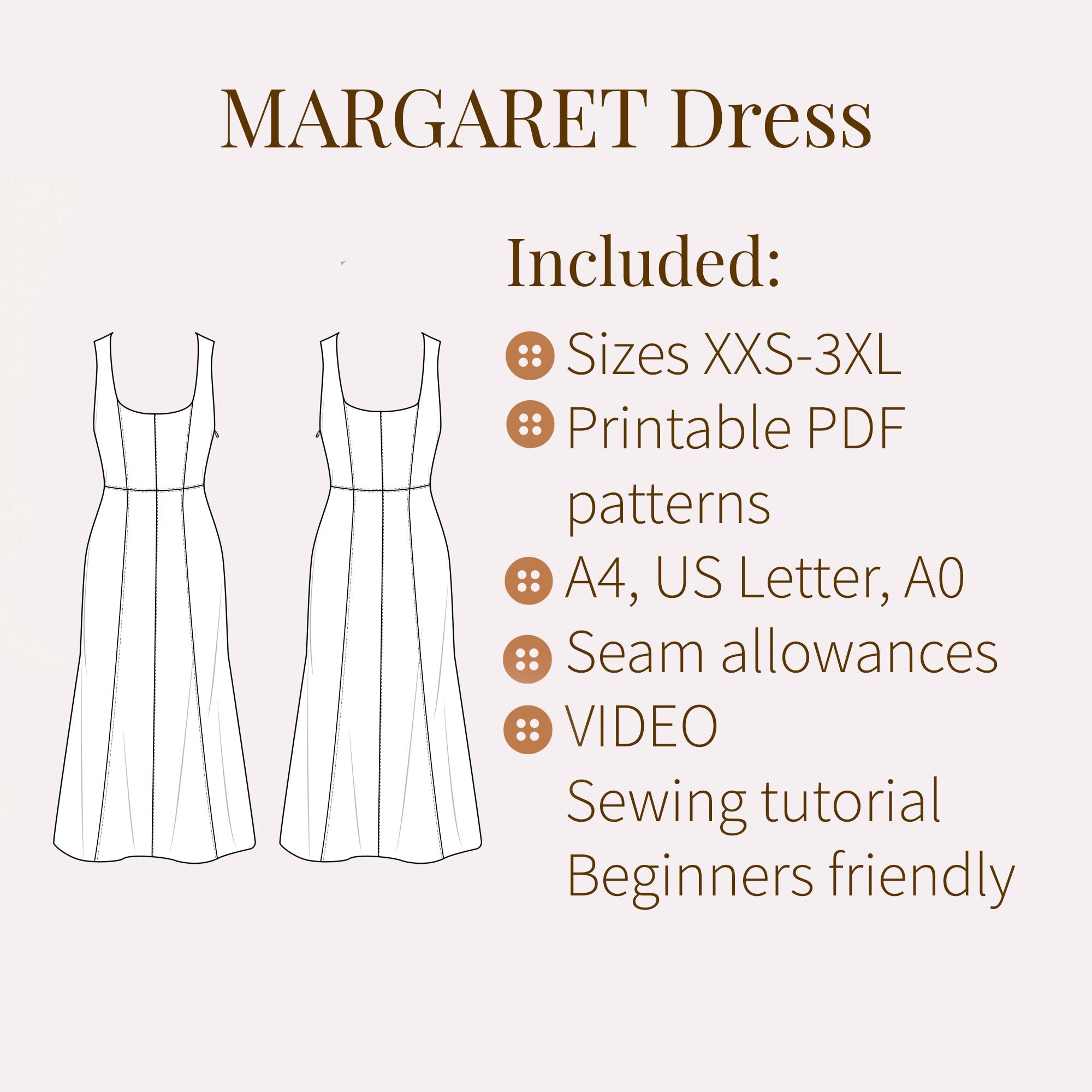 Sundress Sewing Pattern + Video Tutorial/ Sizes XXS-3XL - Etsy